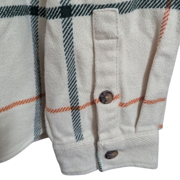 Goodfellow & Co Men's Plaid Jacket Shacket Sz XXL Cream Color M-010 - Picture 10 of 10